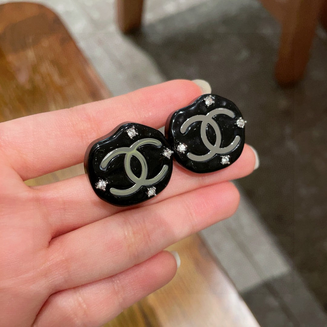 Chanel Interlocking C Stud Earrings - album image 4