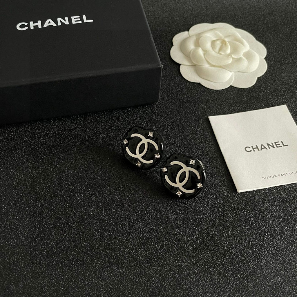 Chanel Interlocking C Stud Earrings - album image 6