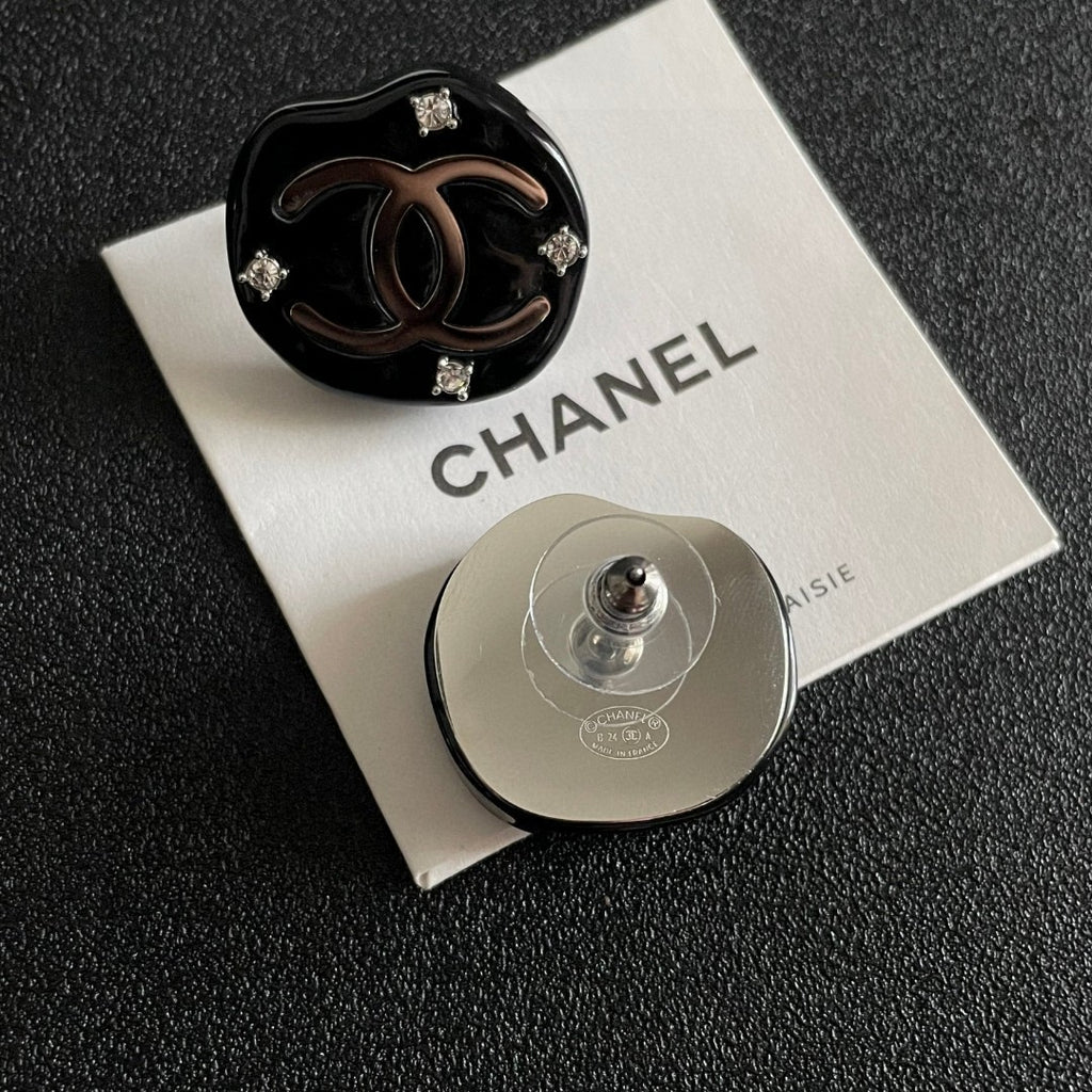 Chanel Interlocking C Stud Earrings - album image 7