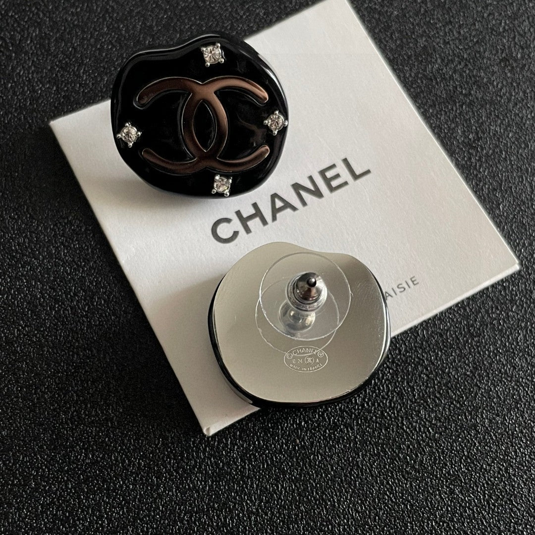 Chanel Interlocking C Stud Earrings - album image 7