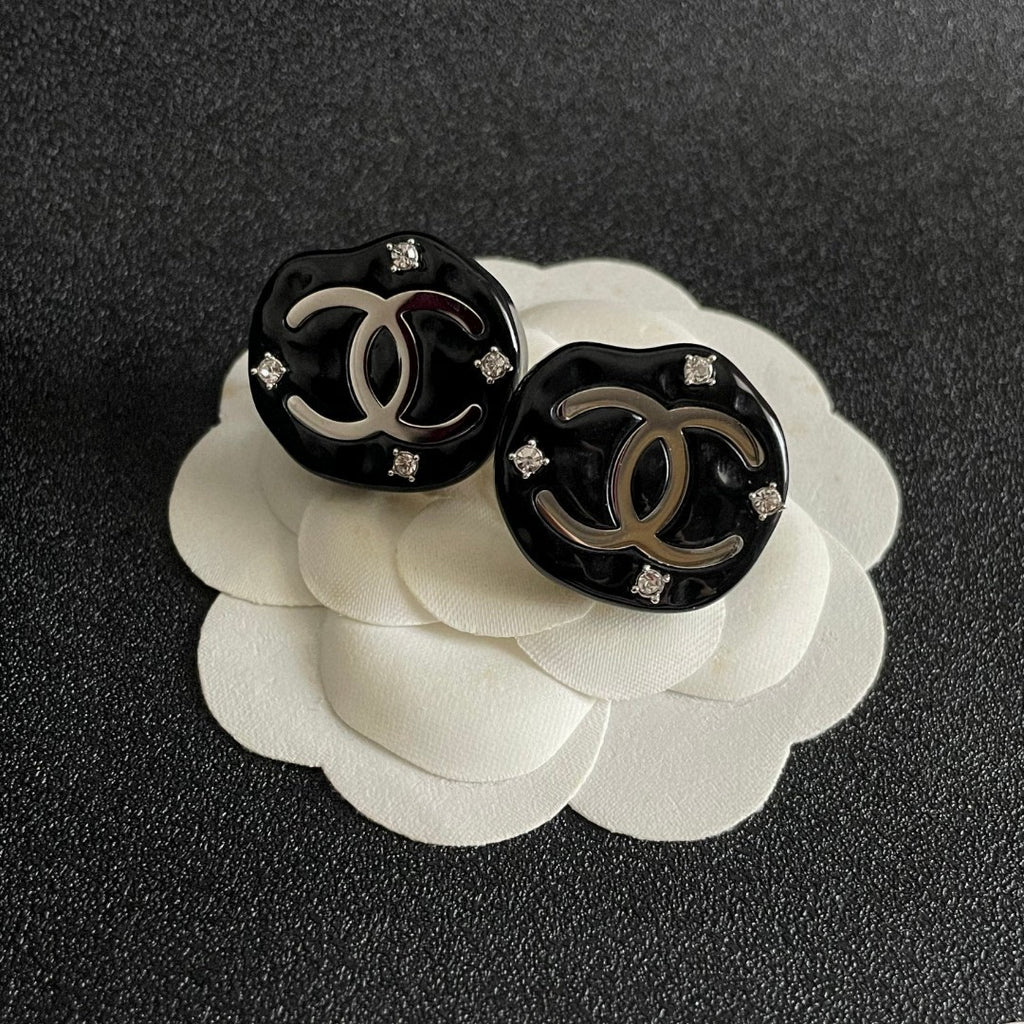 Chanel Interlocking C Stud Earrings - album image 8
