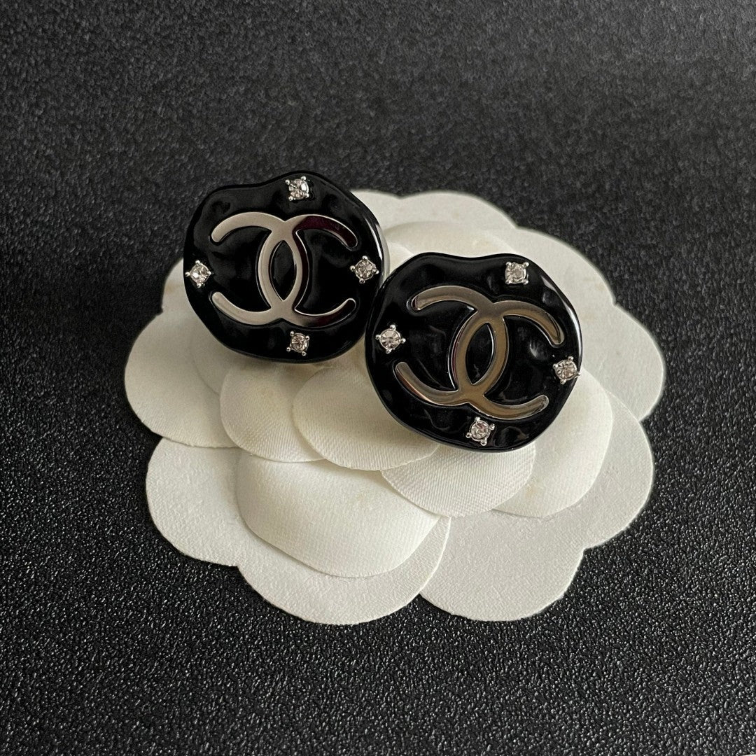 Chanel Interlocking C Stud Earrings - album image 8