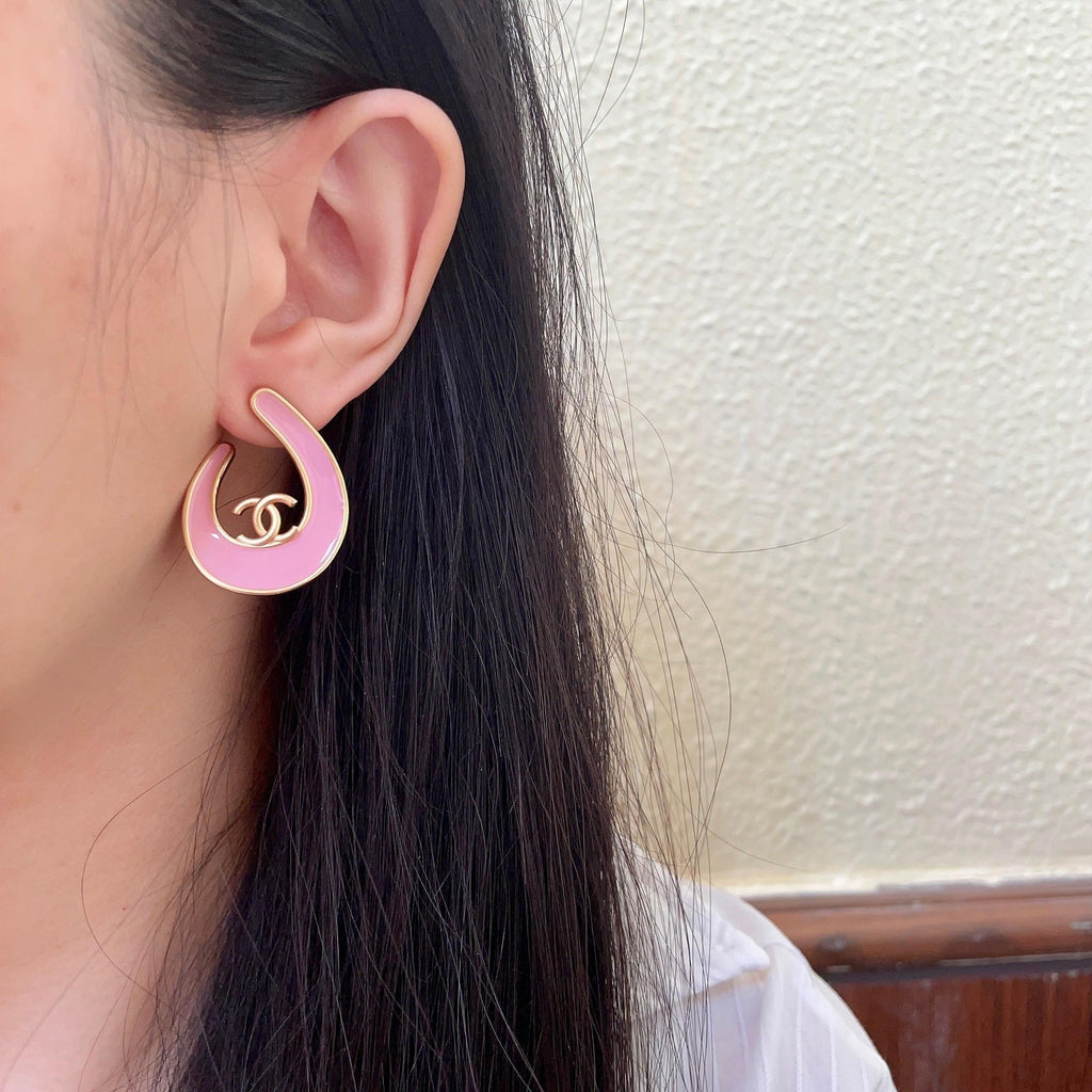 Chanel Interlocking C Stud Earrings - album image 3
