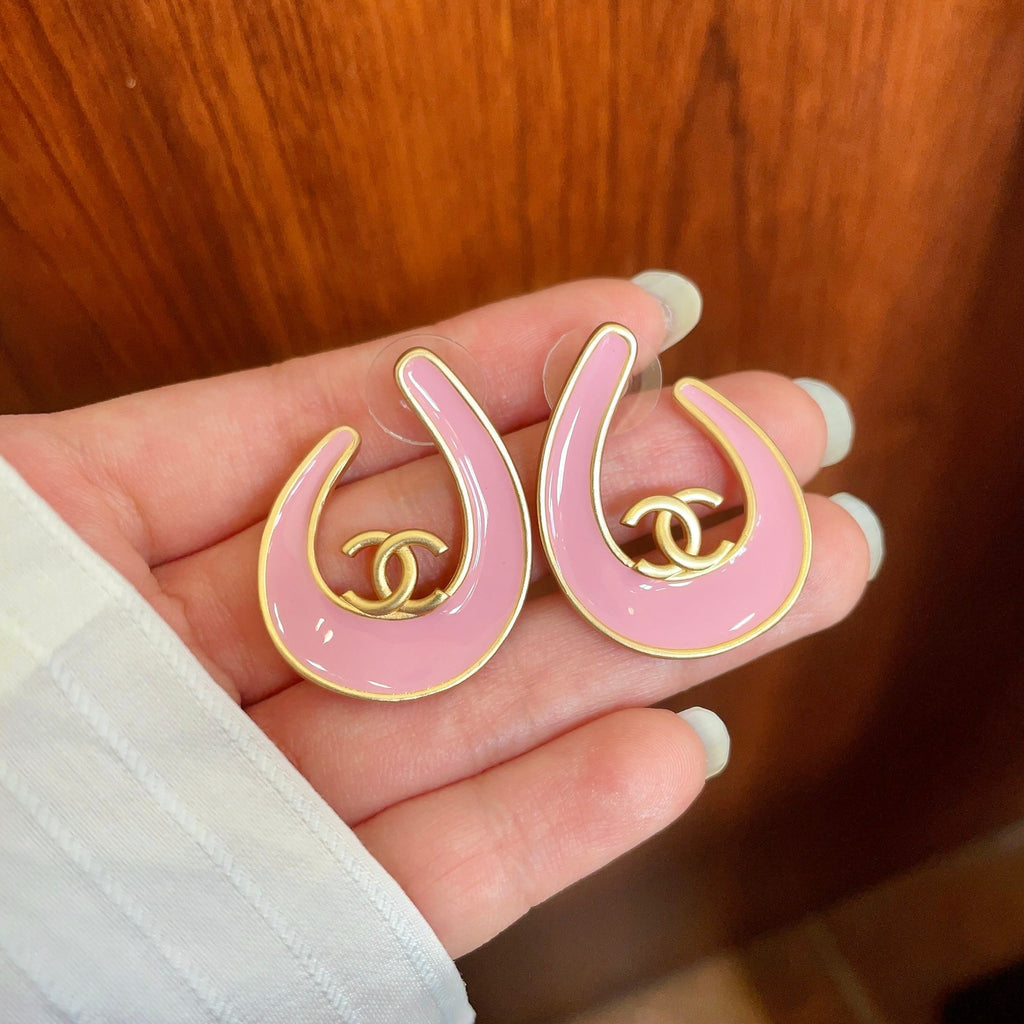 Chanel Interlocking C Stud Earrings - album image 4