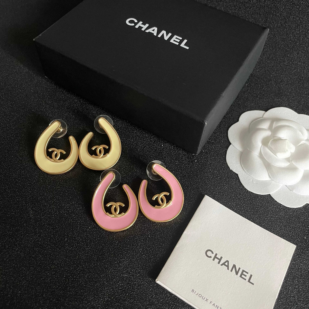 Chanel Interlocking C Stud Earrings - album image 10