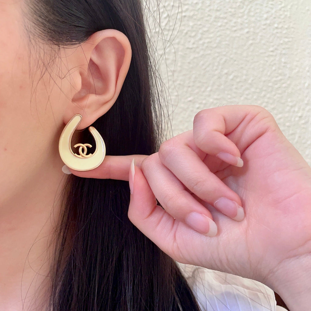 Chanel Interlocking C Stud Earrings - album image 2