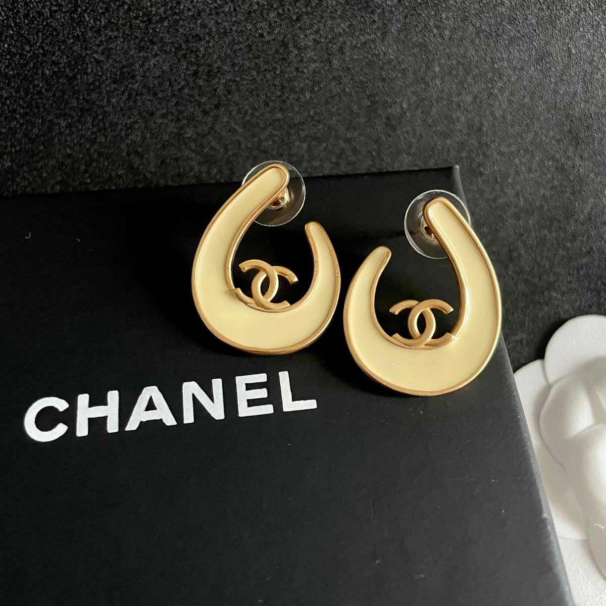 Chanel Interlocking C Stud Earrings - album image 9