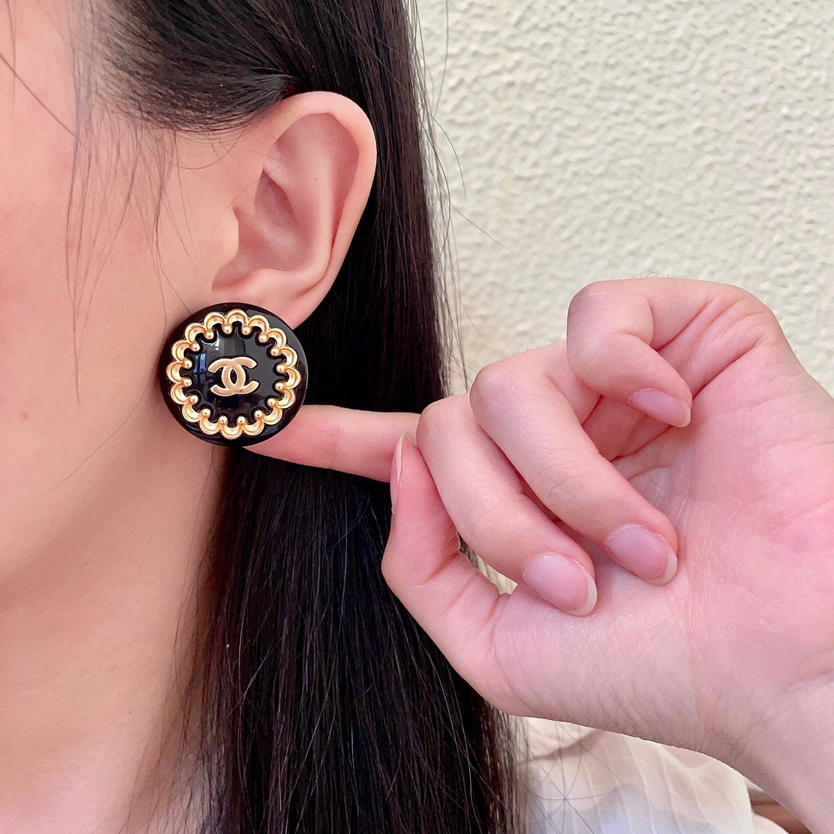 Chanel Interlocking C Stud Earrings - album image 2