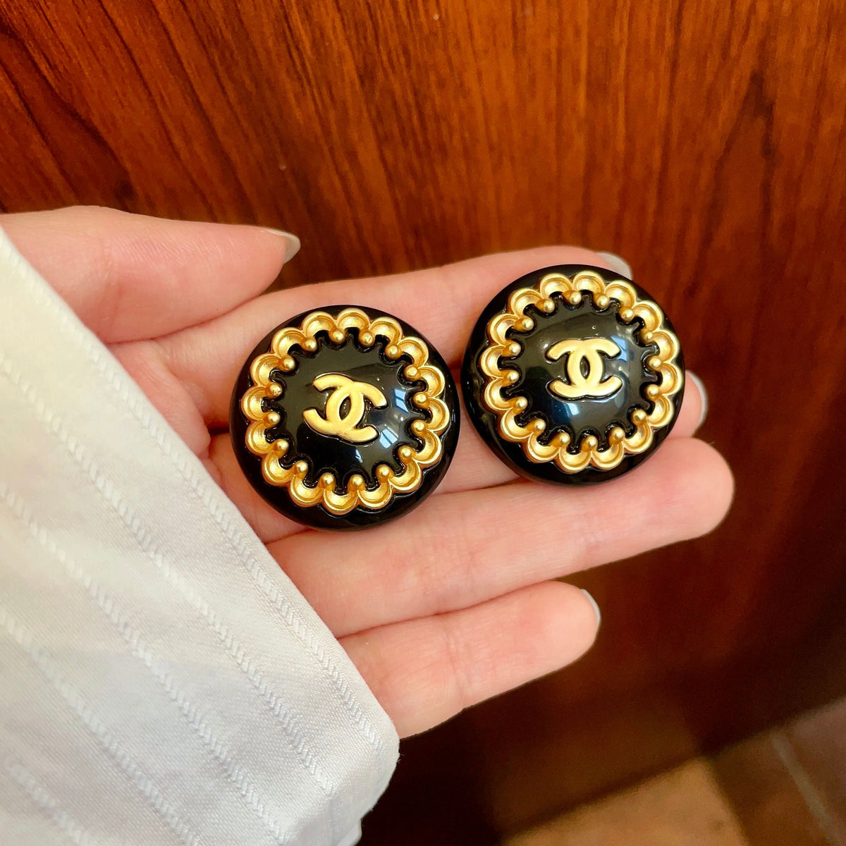 Chanel Interlocking C Stud Earrings - album image 4