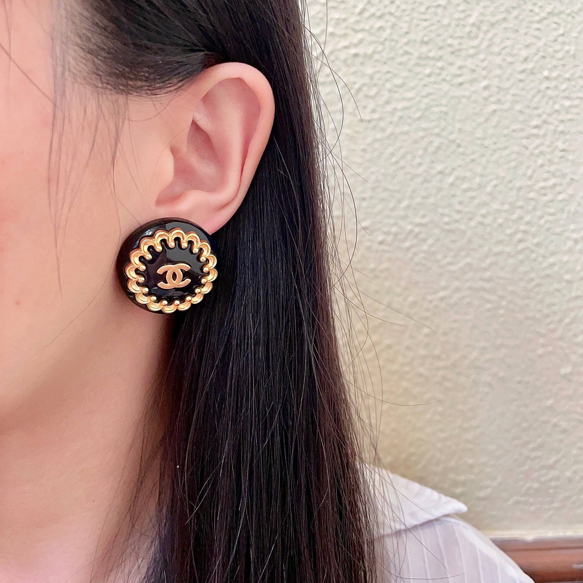 Chanel Interlocking C Stud Earrings - album image 3
