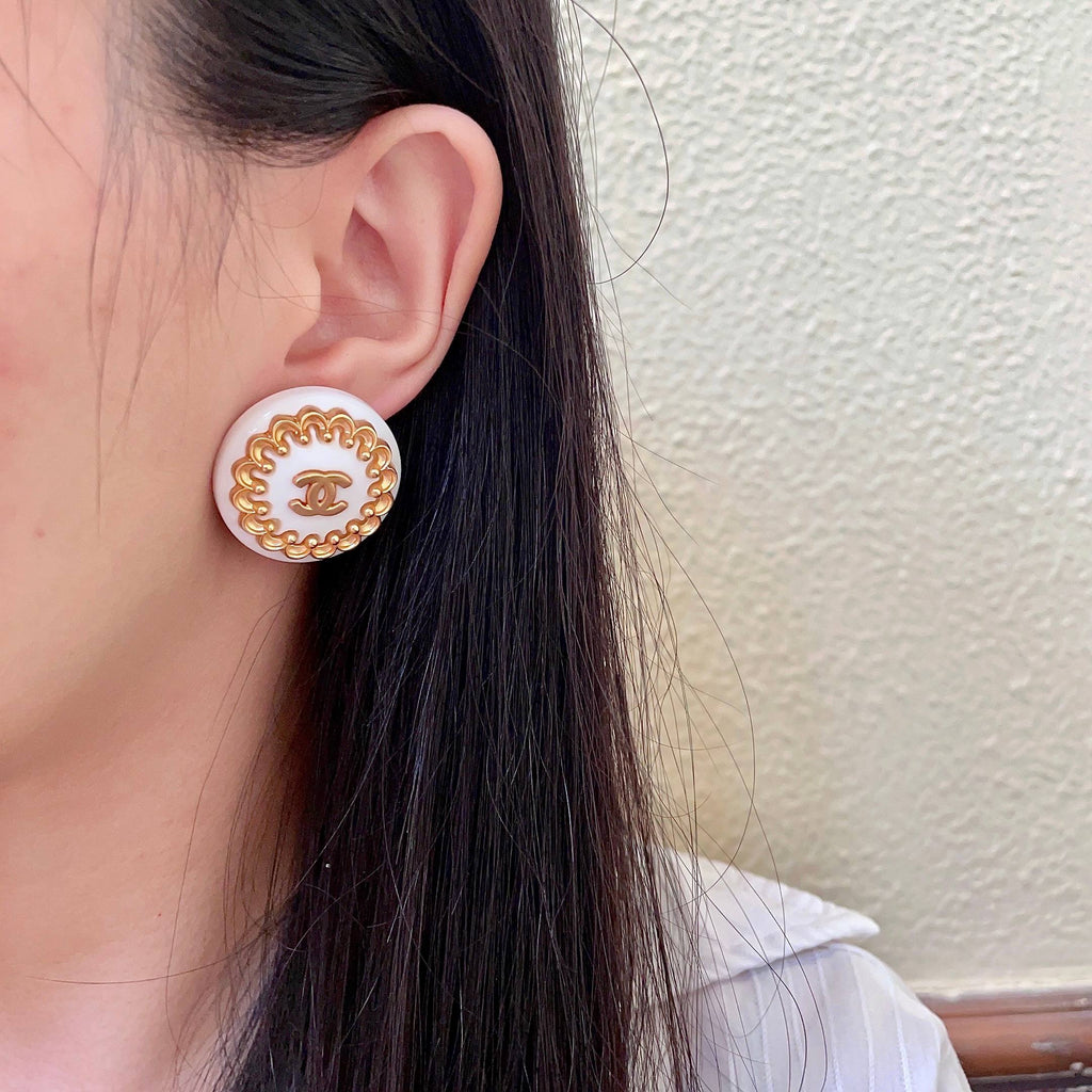 Chanel Interlocking C Stud Earrings - album image 3