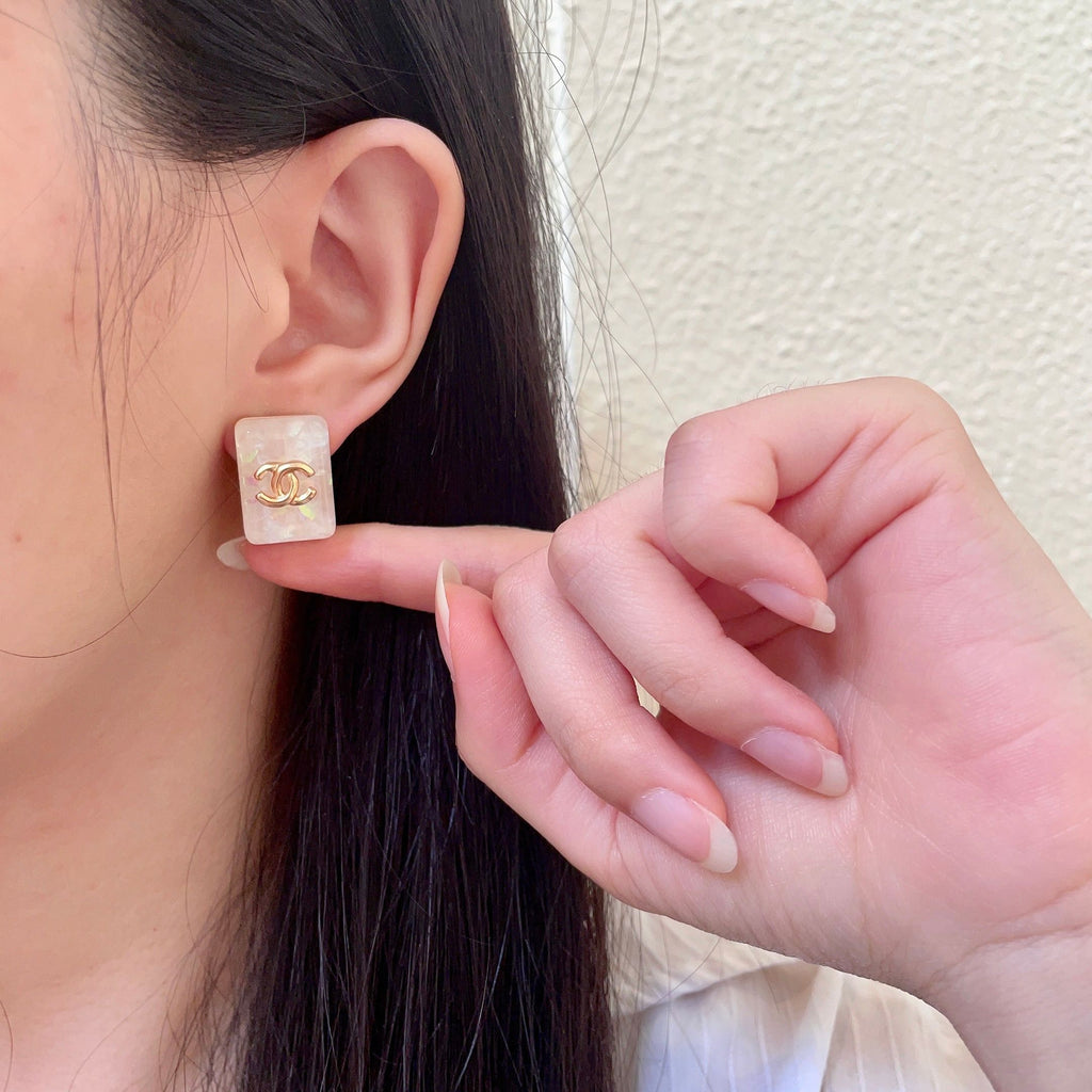 Chanel Interlocking C Stud Earrings - album image 2