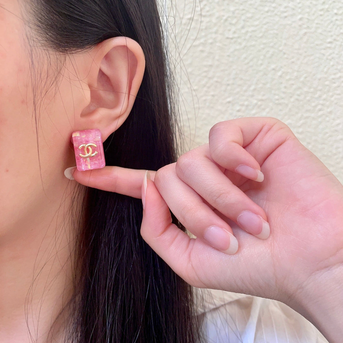 Chanel Interlocking C Stud Earrings - album image 2