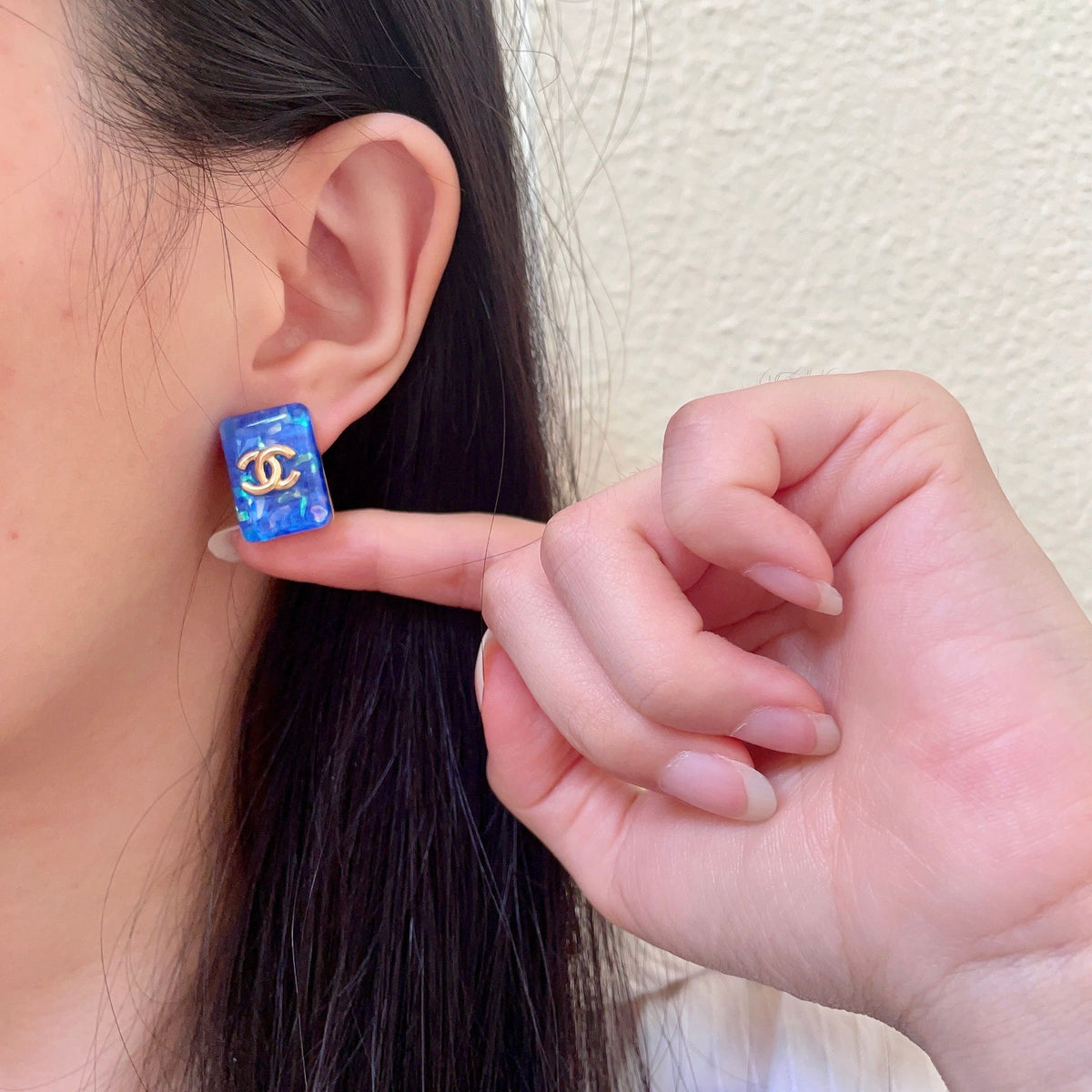 Chanel Interlocking C Stud Earrings - album image 2