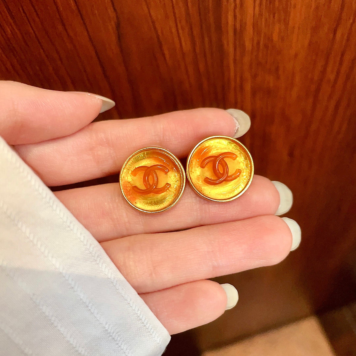 Chanel Interlocking C Stud Earrings - album image 4