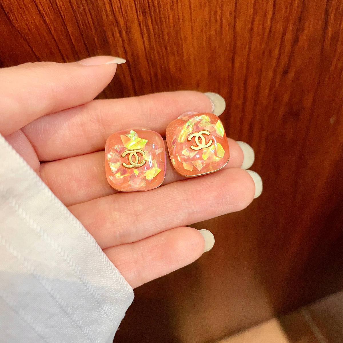 Chanel Interlocking C Stud Earrings - album image 4