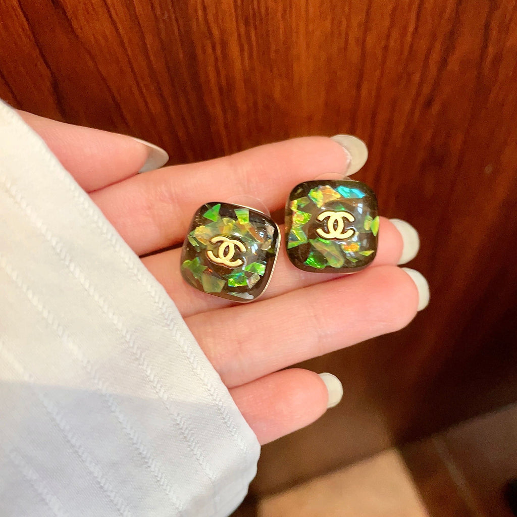 Chanel Interlocking C Stud Earrings - album image 4