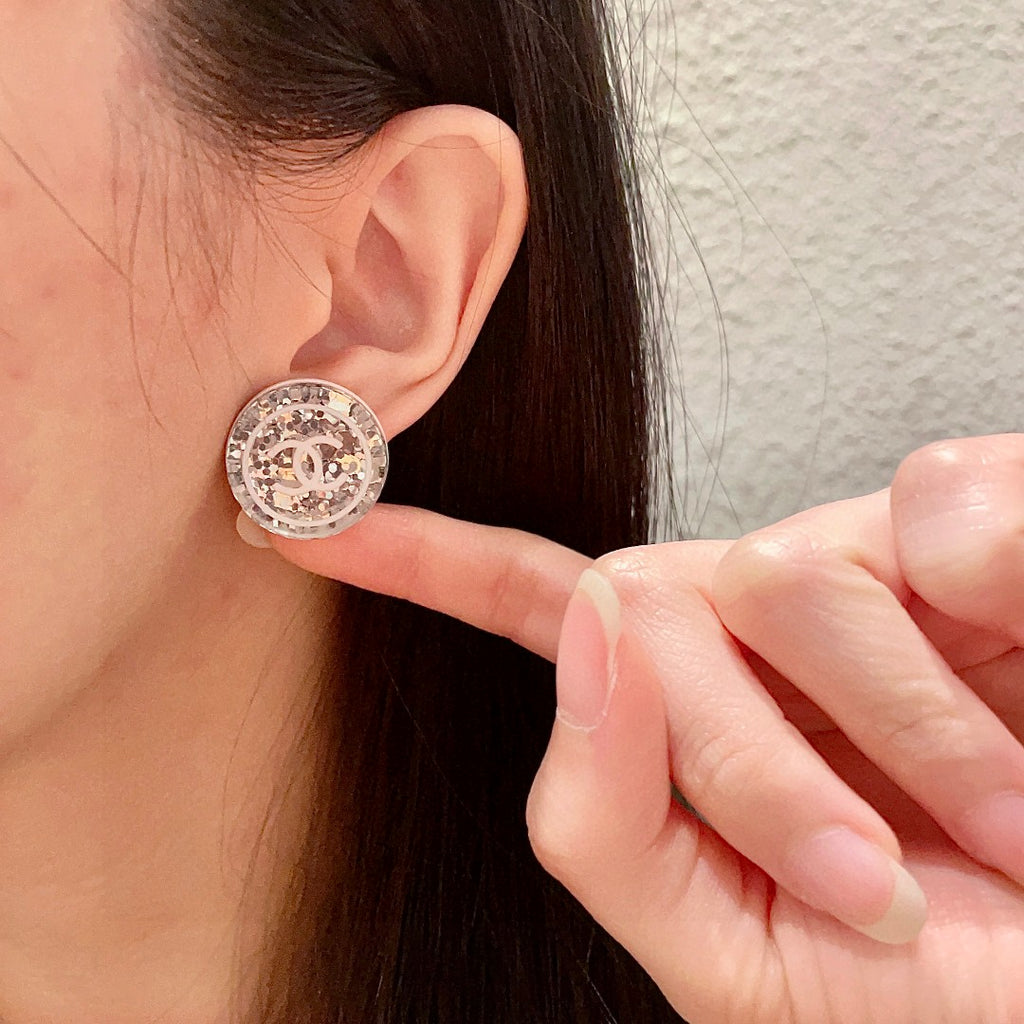 Chanel Interlocking C Stud Earrings - album image 2
