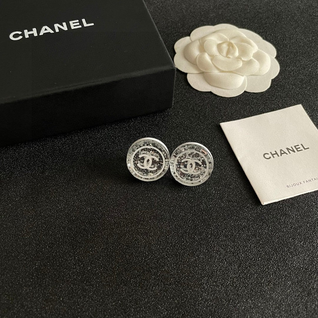 Chanel Interlocking C Stud Earrings - album image 6