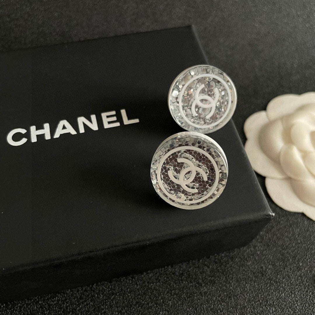 Chanel Interlocking C Stud Earrings - album image 9