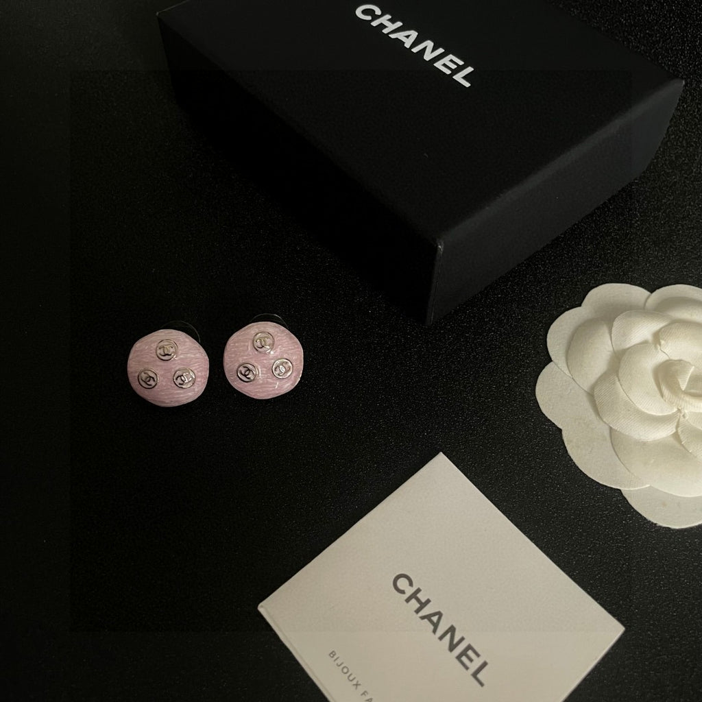 Chanel Interlocking C Stud Earrings - album image 5