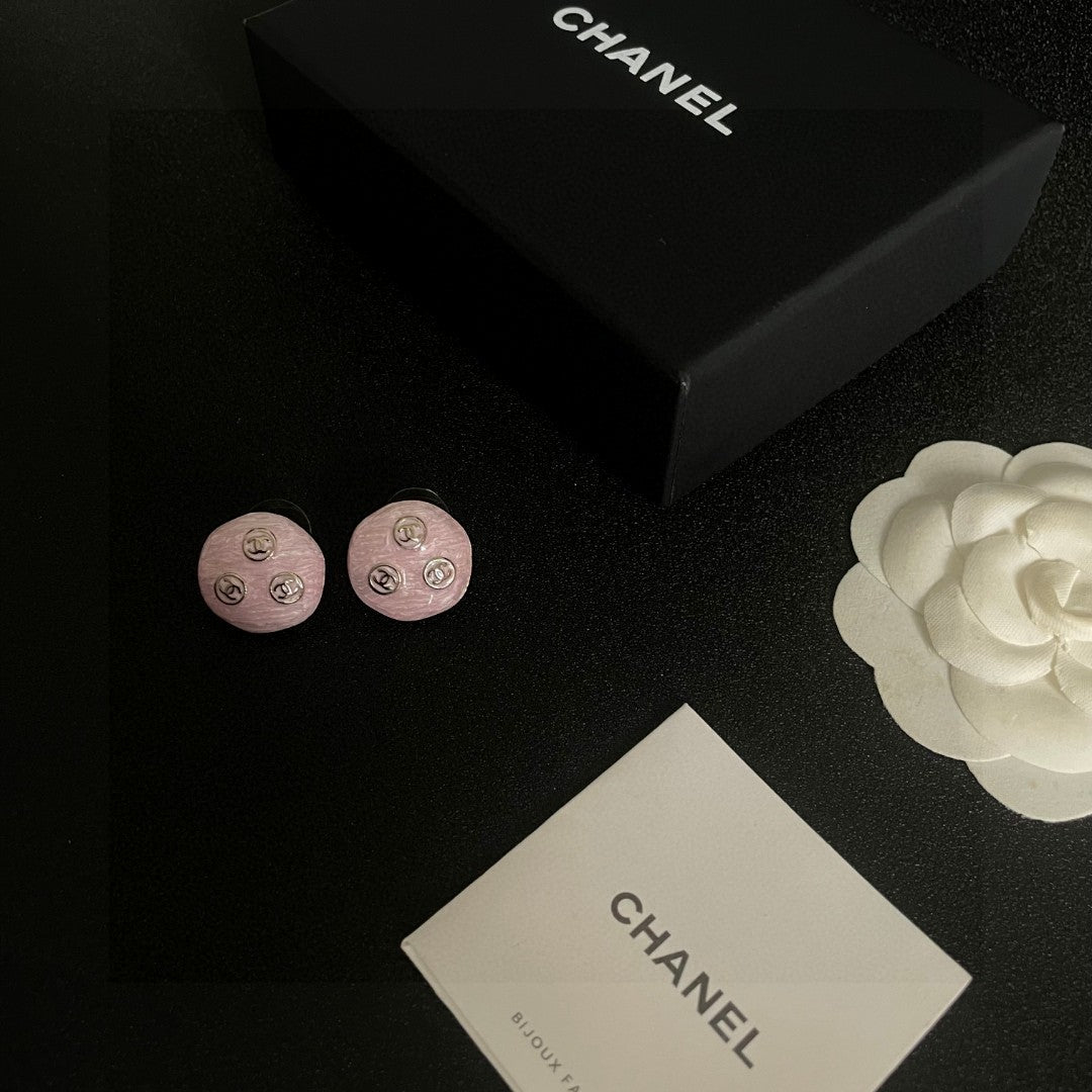 Chanel Interlocking C Stud Earrings - album image 5