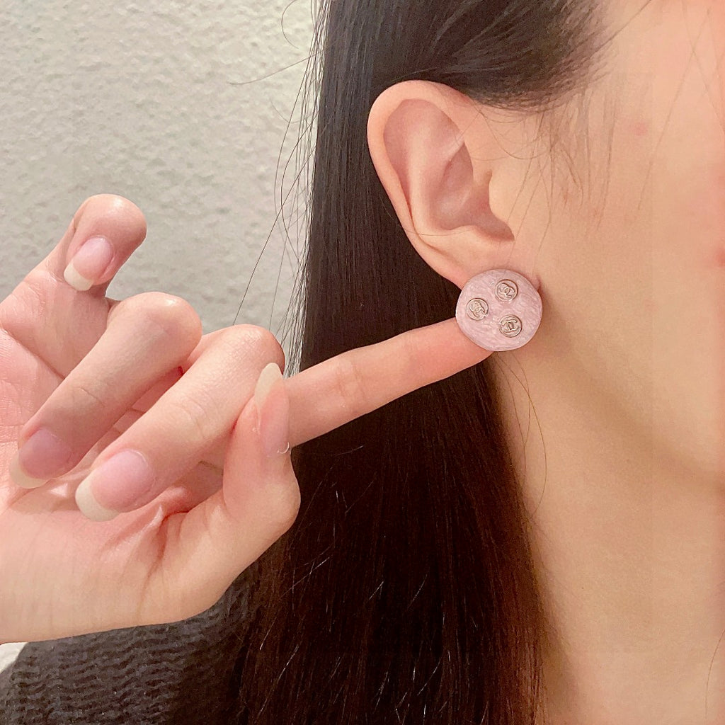 Chanel Interlocking C Stud Earrings - album image 2