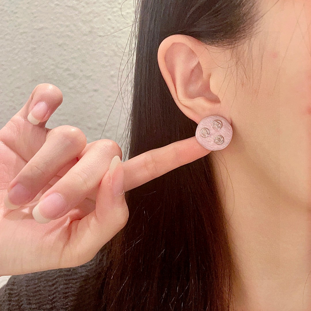 Chanel Interlocking C Stud Earrings - album image 2