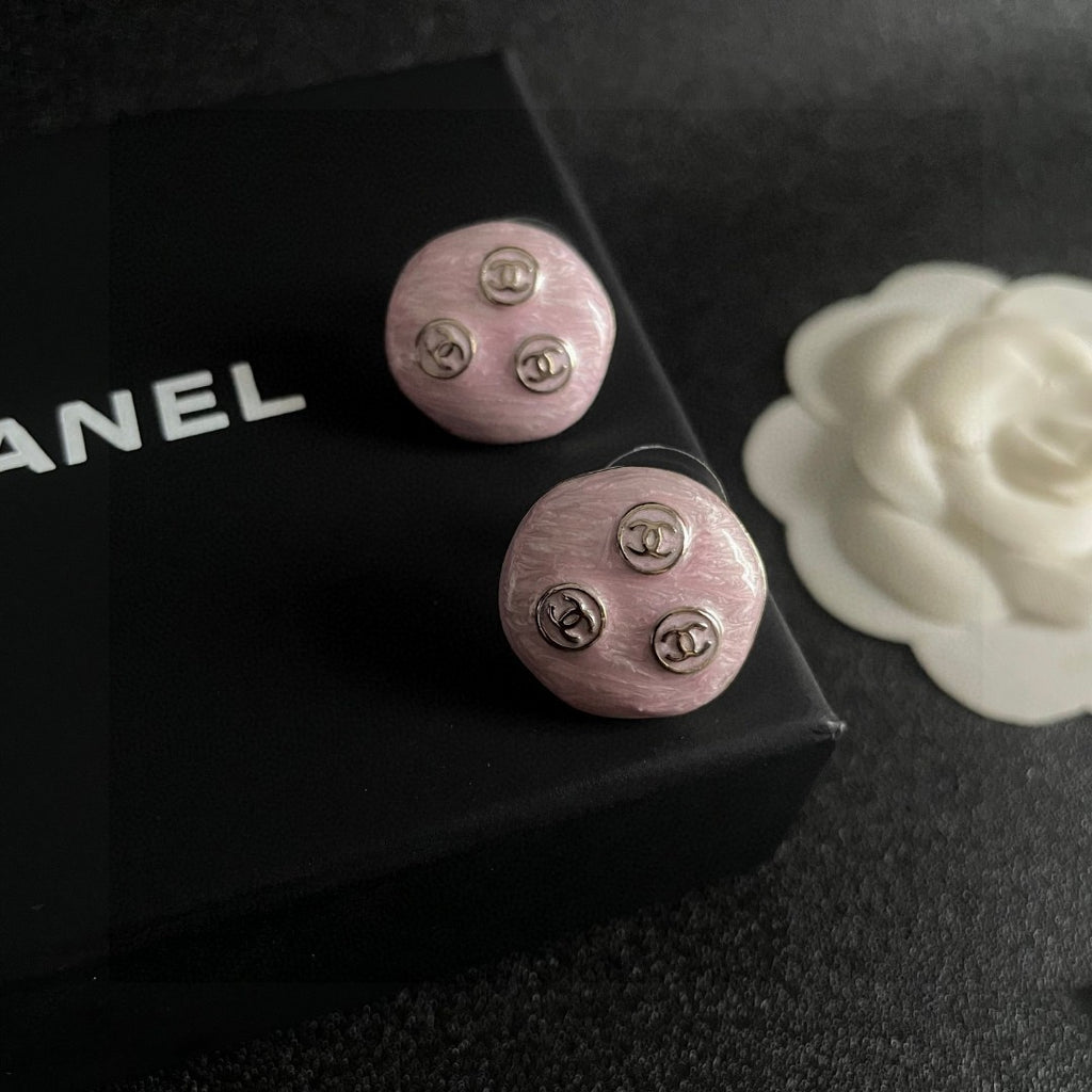 Chanel Interlocking C Stud Earrings - album image 9