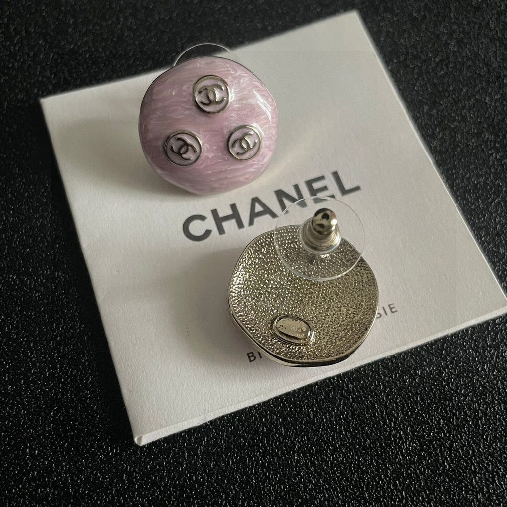 Chanel Interlocking C Stud Earrings - album image 7
