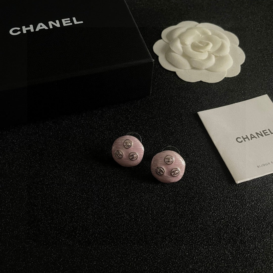 Chanel Interlocking C Stud Earrings - album image 6