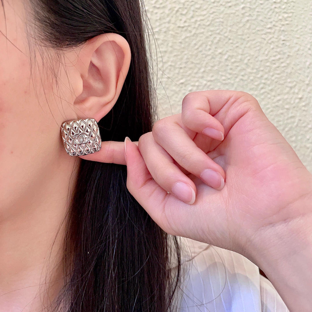 Chanel Interlocking C Stud Earrings - album image 2