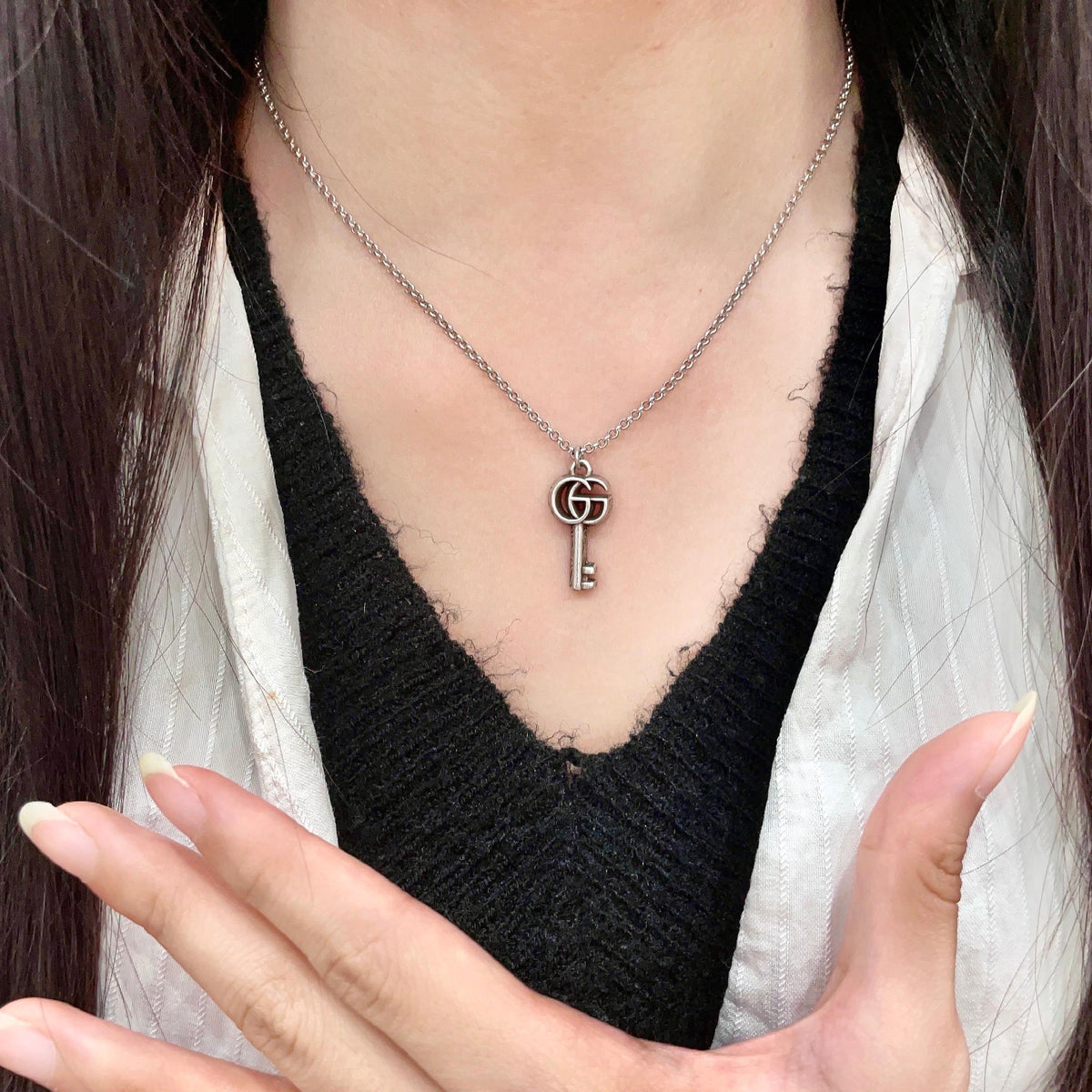 Gucci Interlocking G Key Necklace - album image 2