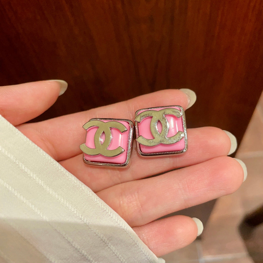 Chanel Interlocking C Stud Earrings - album image 4