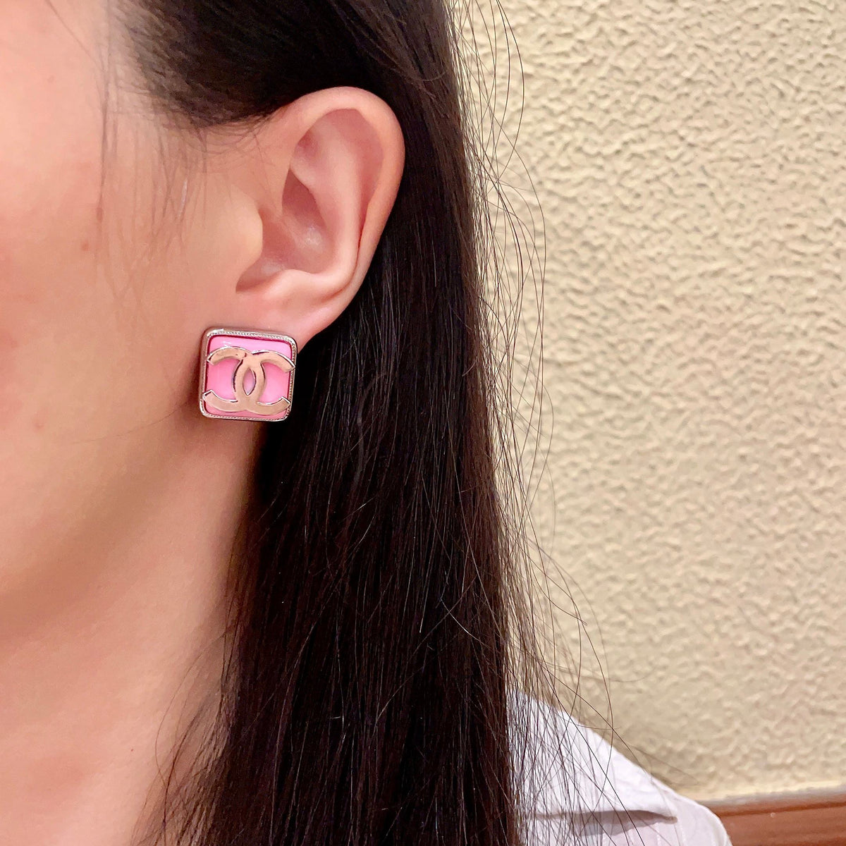 Chanel Interlocking C Stud Earrings - album image 3