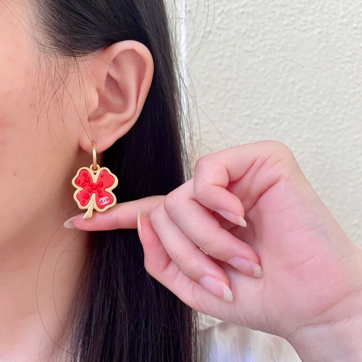Chanel Interlocking C Camellia Earrings - album image 2