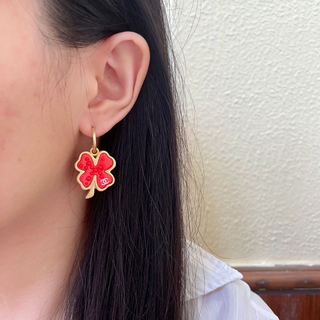 Chanel Interlocking C Camellia Earrings - album image 3