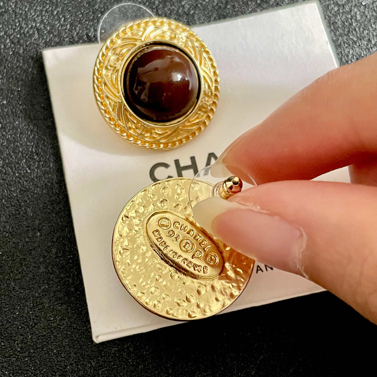 Chanel Interlocking C Stud Earrings - album image 7