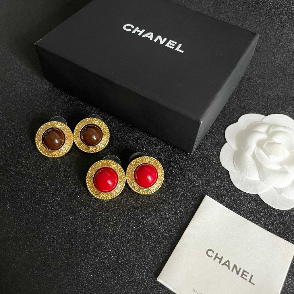 Chanel Interlocking C Stud Earrings - album image 5