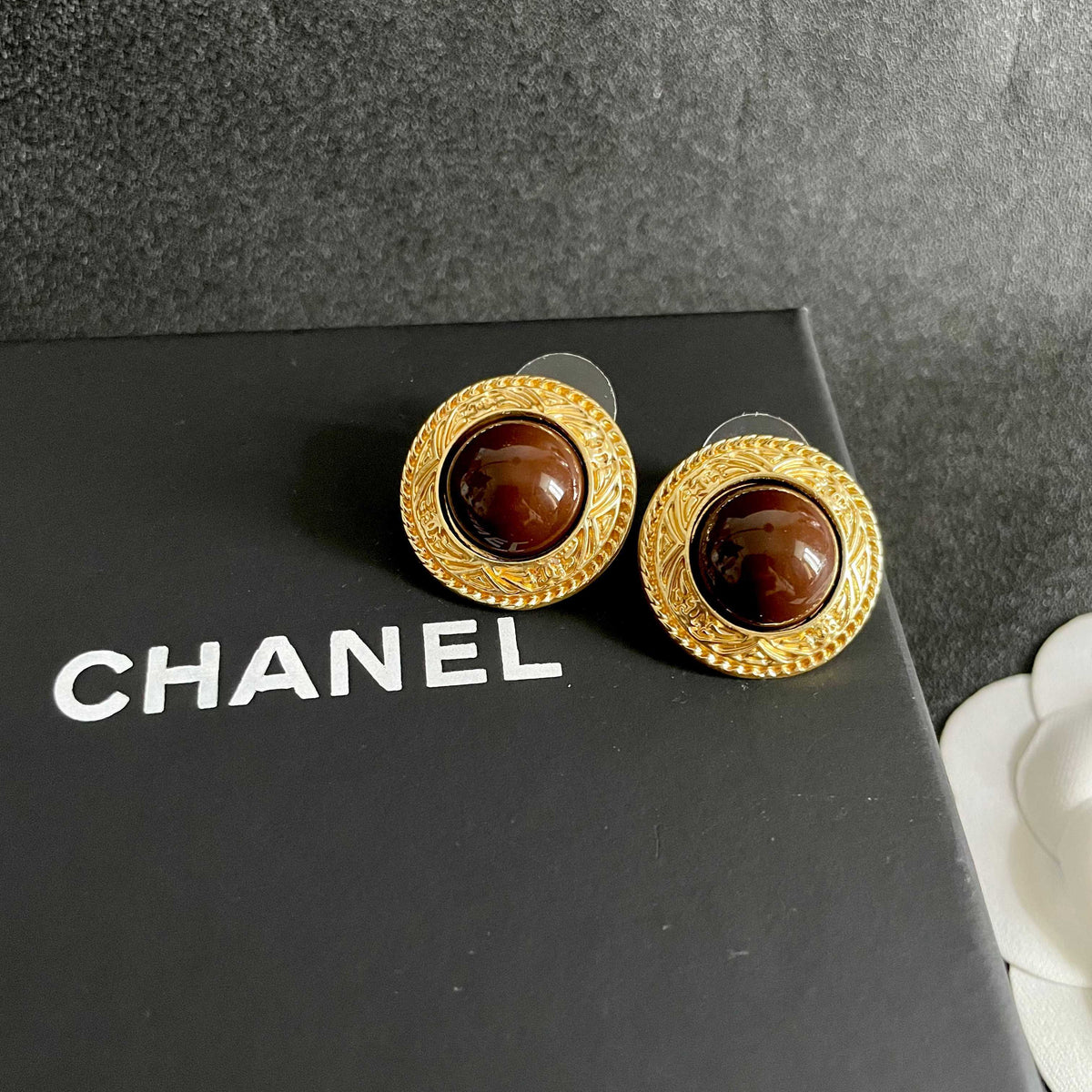 Chanel Interlocking C Stud Earrings - album image 9