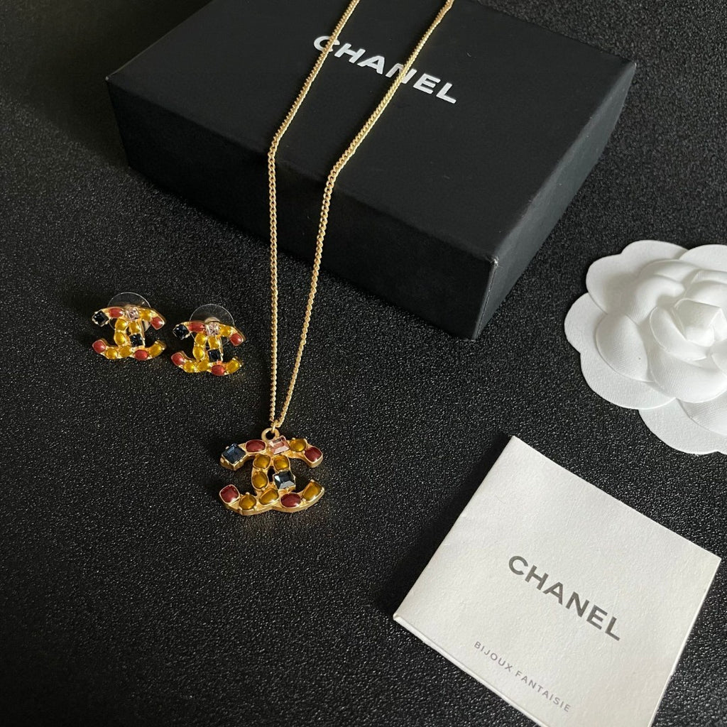 Chanel Interlocking C Stud Earrings - album image 9