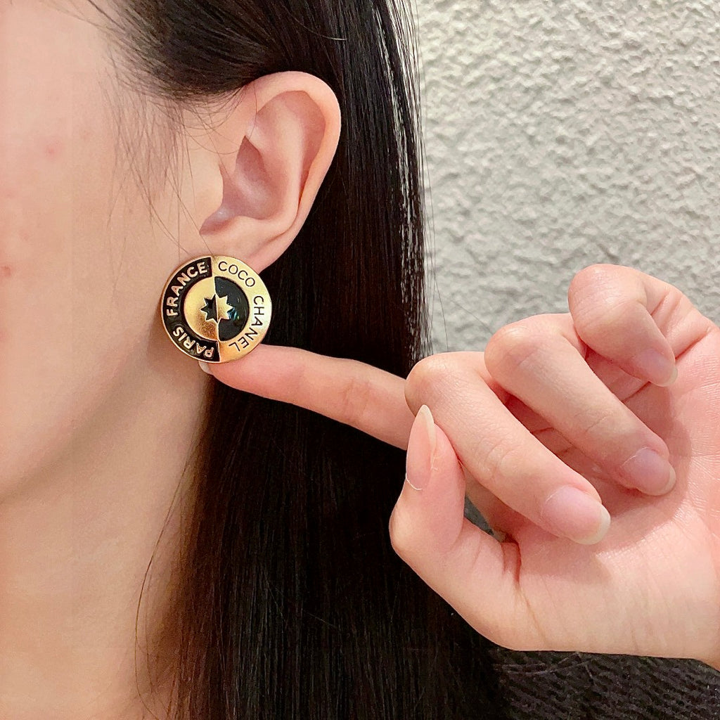 Chanel Letter Stud Earrings - album image 2