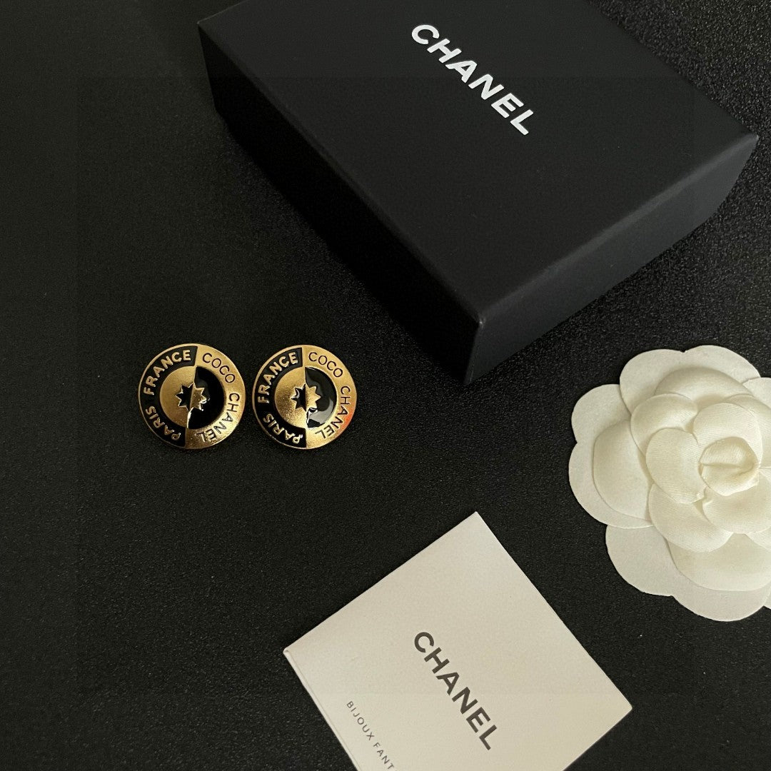 Chanel Letter Stud Earrings - album image 5