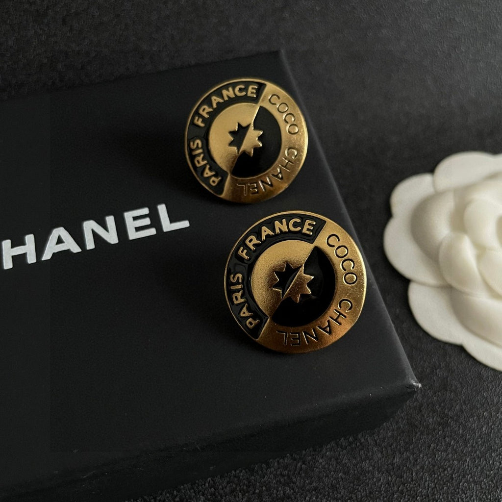 Chanel Letter Stud Earrings - album image 9