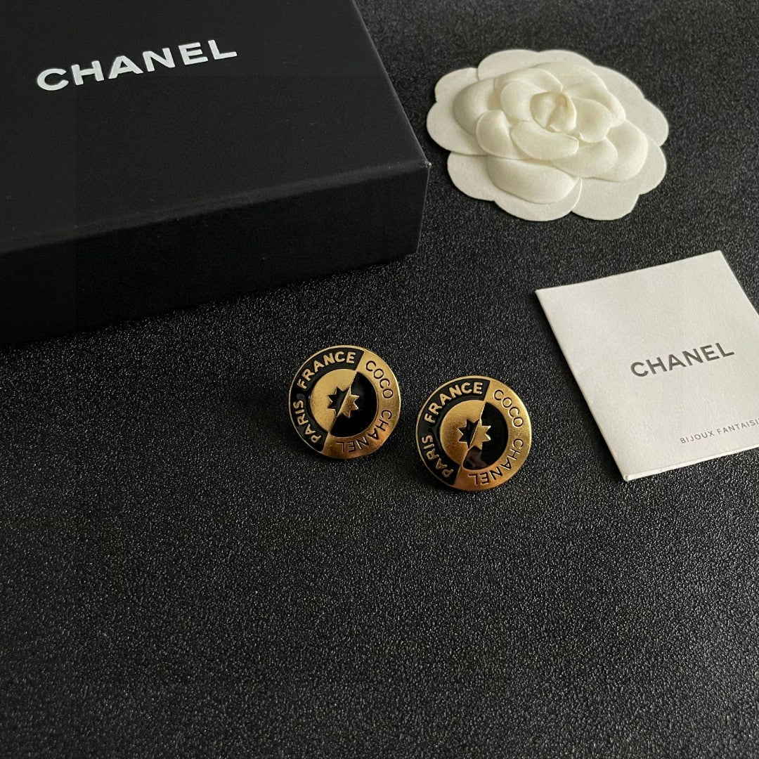 Chanel Letter Stud Earrings - album image 6