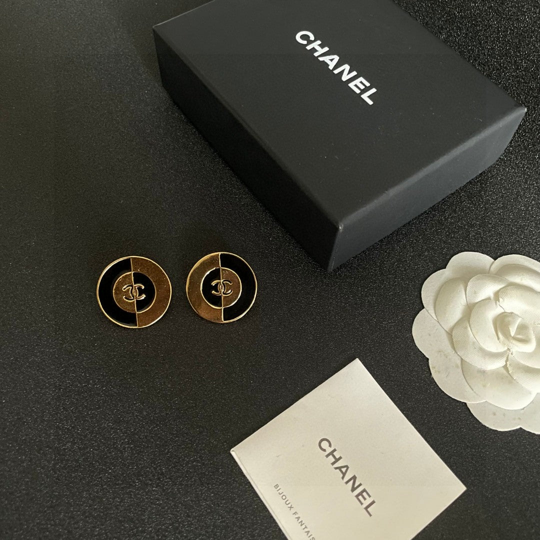 Chanel Interlocking C Stud Earrings - album image 5