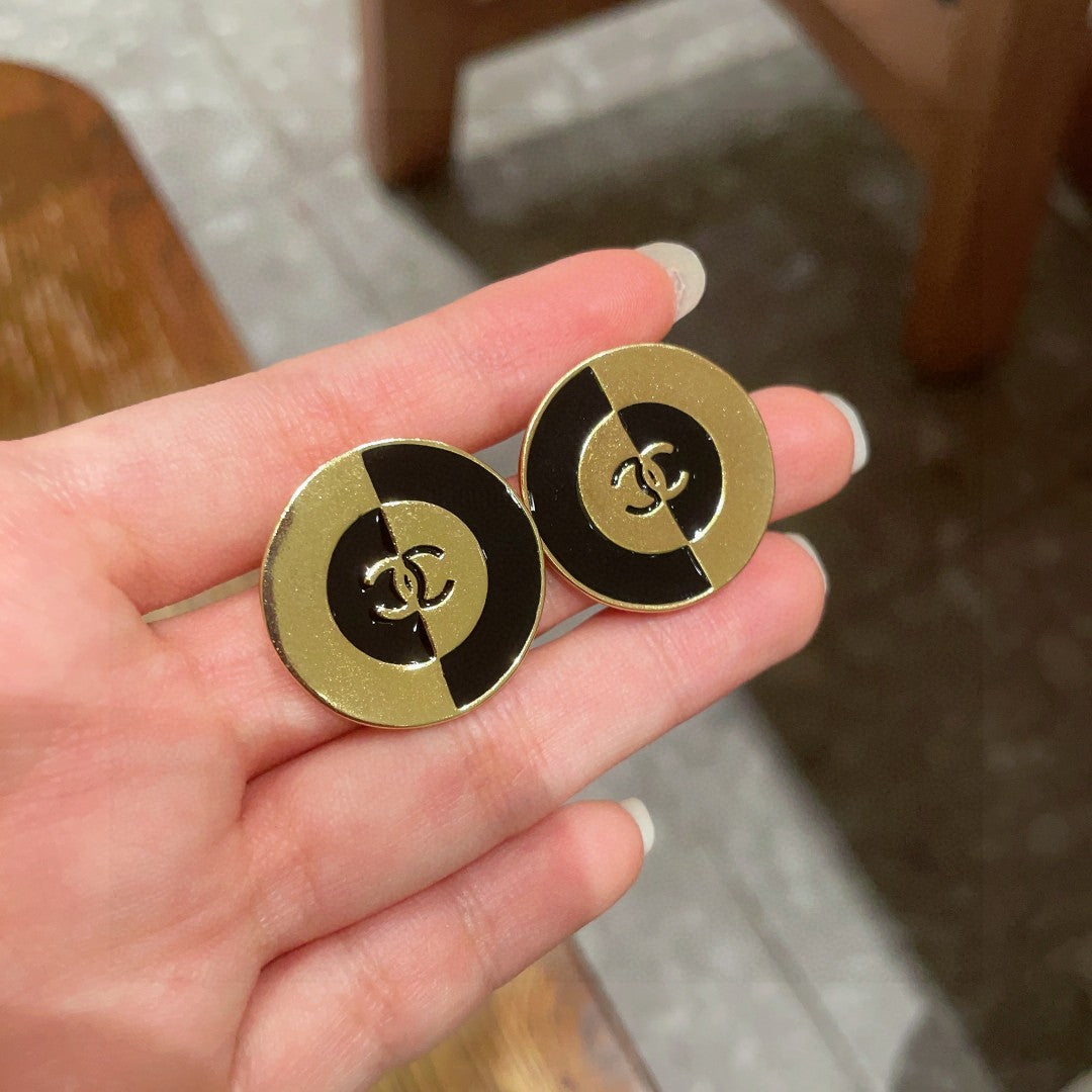 Chanel Interlocking C Stud Earrings - album image 4