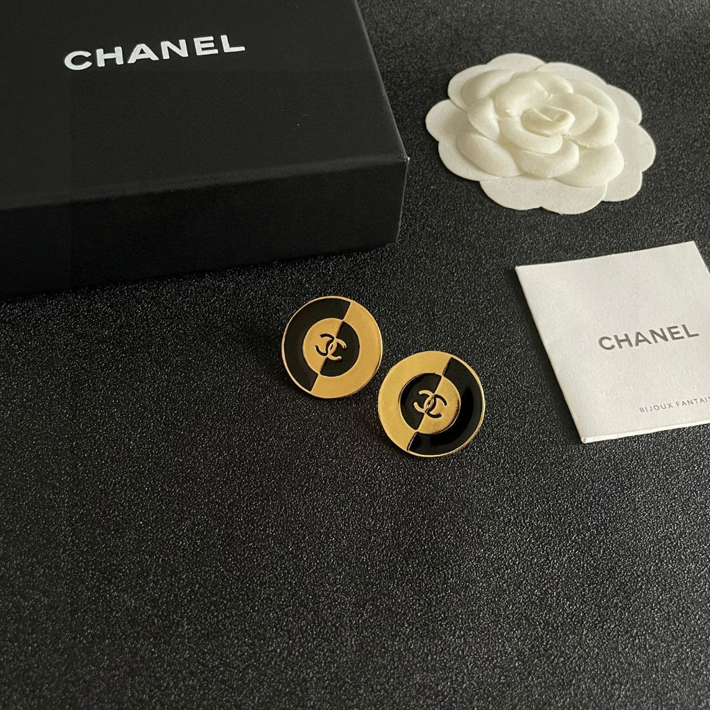 Chanel Interlocking C Stud Earrings - album image 6