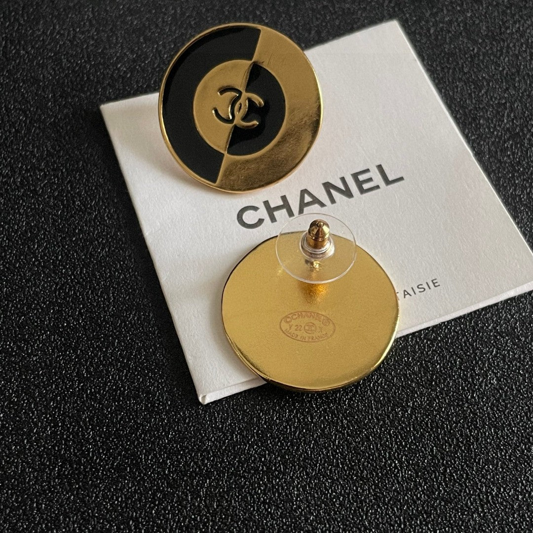 Chanel Interlocking C Stud Earrings - album image 7
