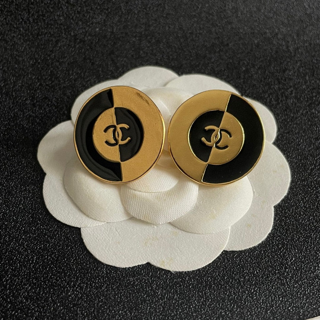 Chanel Interlocking C Stud Earrings - album image 8